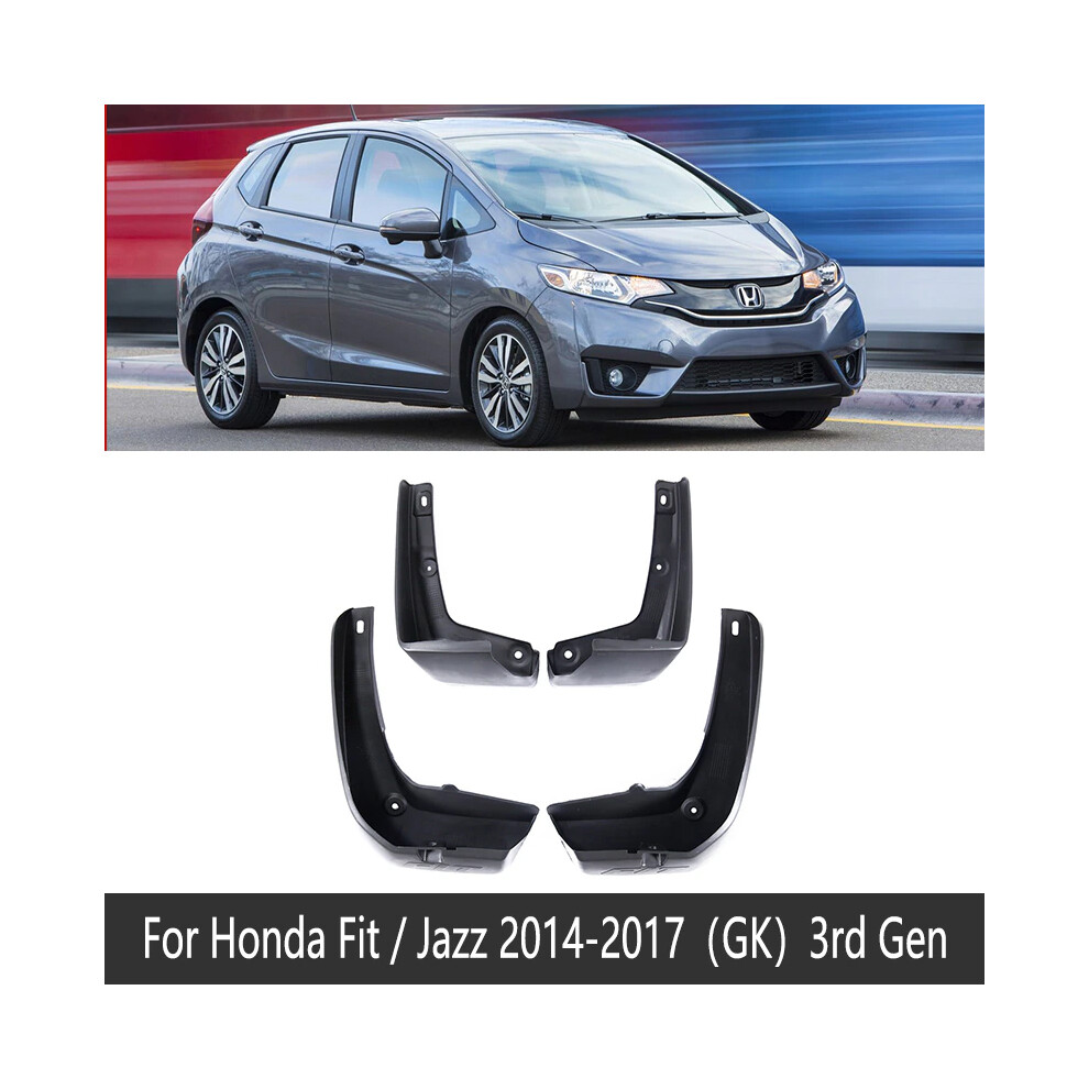 (2014-2017 Gk) Car Mud Flaps For Honda Fit Jazz Accessories Gd Ge Gk 2004~2019 Front 9486291568909