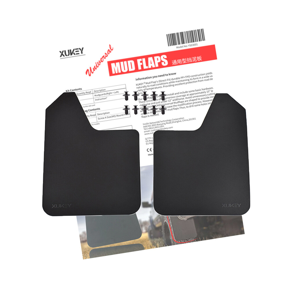 (2Pcs-Set ) Mudflaps Mud Flaps Splash Guards Mudguard For Subaru Justy Legacy B4 Touring Black 9486291568947
