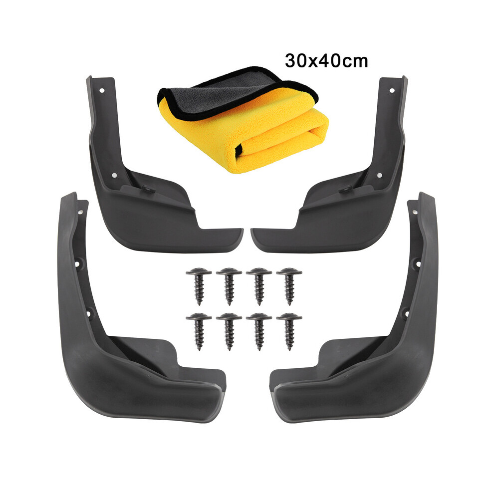 (4Pcs-1Pc-Towel) Car Mudguards For Nissan Qashqai J11 2014 2015 2016 2017 2018 2019 Mudflaps 9486291569494