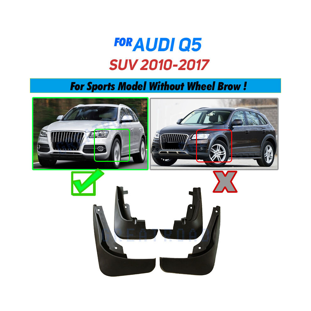 (Sports) Fit For Audi Q5 2009-2017 Molded Mudflaps Mud Flap Flaps Splash Guards 9486291569791