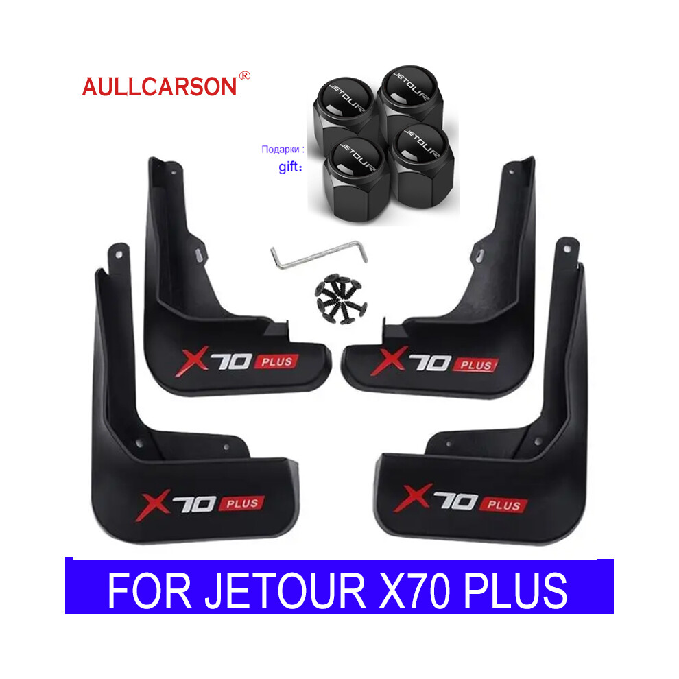 (With Sticker) For Chery Jetour X70 Plus 2023 2024 Mud Flaps Mudflap Front Rear Fender 9486291569982