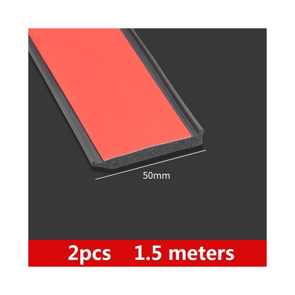 (2Pcs 1.5M-5Cm) Car Wheel Protection Universal Rubber Arch Protector Car Fender 1.5M Anti-Collision 9486291570087