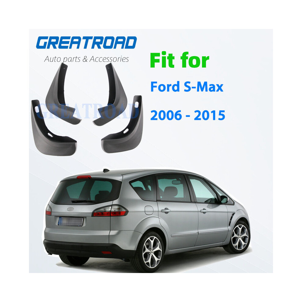 (S-Max 06-15) Mud Flaps For Ford Fiesta Focus Mondeo Fusion Ecosport Escape Kuga Explorer 9486291571411