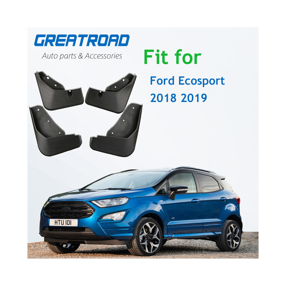 (Ecosport 18-19) Mud Flaps For Ford Fiesta Focus Mondeo Fusion Ecosport Escape Kuga Explorer 9486291571435