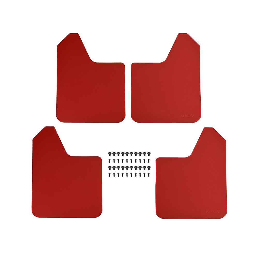 (4Pcs-Set ) Mud Flaps Mudflaps Splash Guards Mudguards Fender Flares For Subaru Impreza Red 9486291571862
