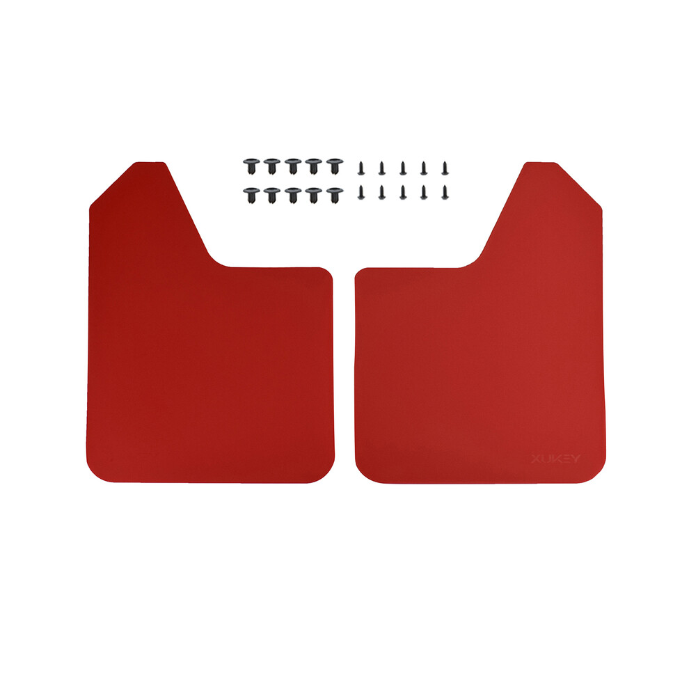 (2Pcs-Set ) Mud Flaps Mudflaps Splash Guards Mudguards Fender Flares For Subaru Impreza Red 9486291571886
