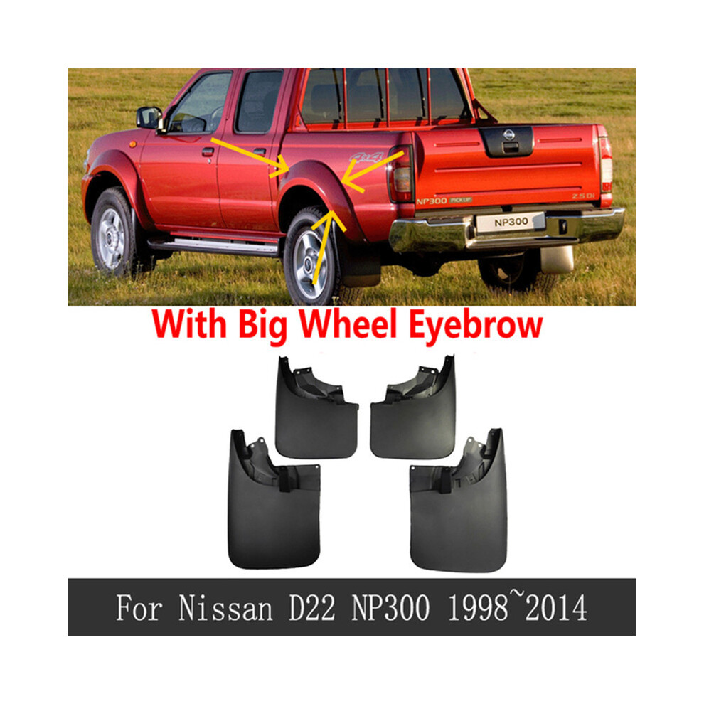 (With Wheel Eyebrow) 4Pcs Splash Guards Mud Flaps Fender Mudguard Flares Accessories For Nissan 9486291573132