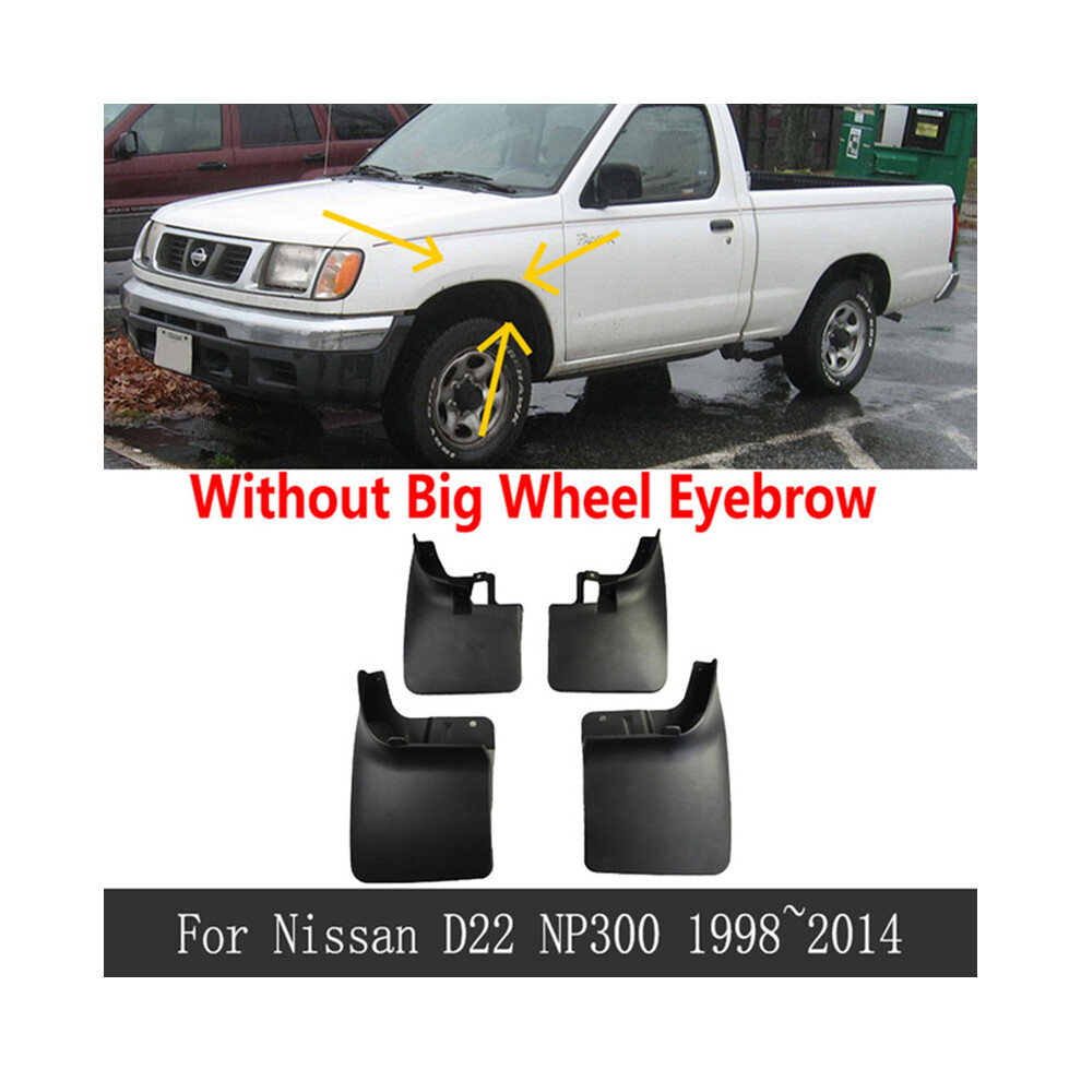 (No Wheel Eyebrows) 4Pcs Splash Guards Mud Flaps Fender Mudguard Flares Accessories For Nissan 9486291573125
