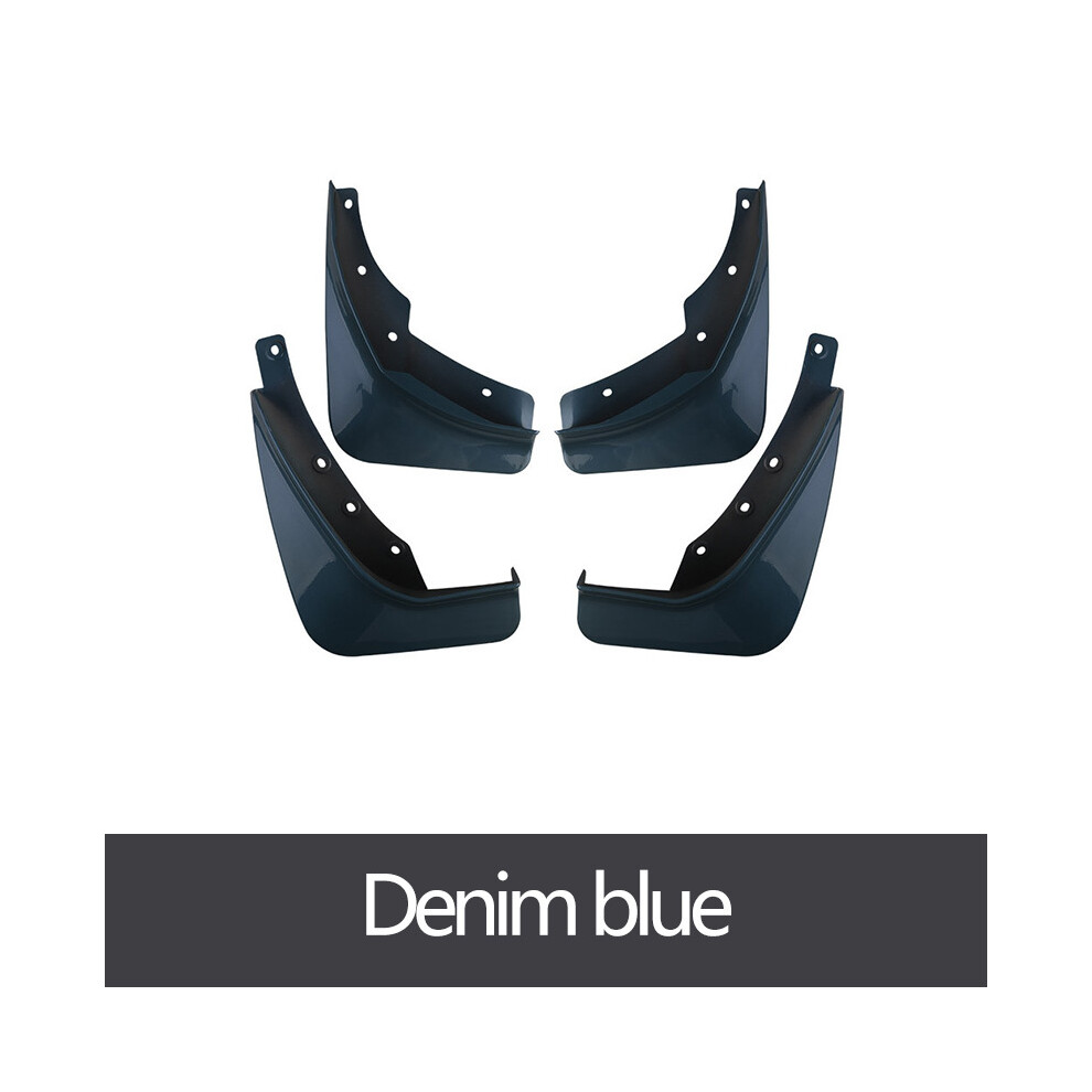 (Denim ) Mudguard For Volvo Xc60 2018-2022 Front Rear 4Pcs Mudflaps Mudguards Car Blue 9486291572517