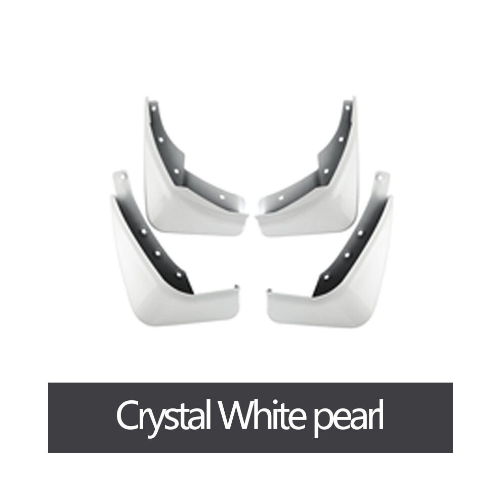 (Crystal Pearl) Mudguard For Volvo Xc60 2018-2022 Front Rear 4Pcs Mudflaps Mudguards Car White 9486291572548