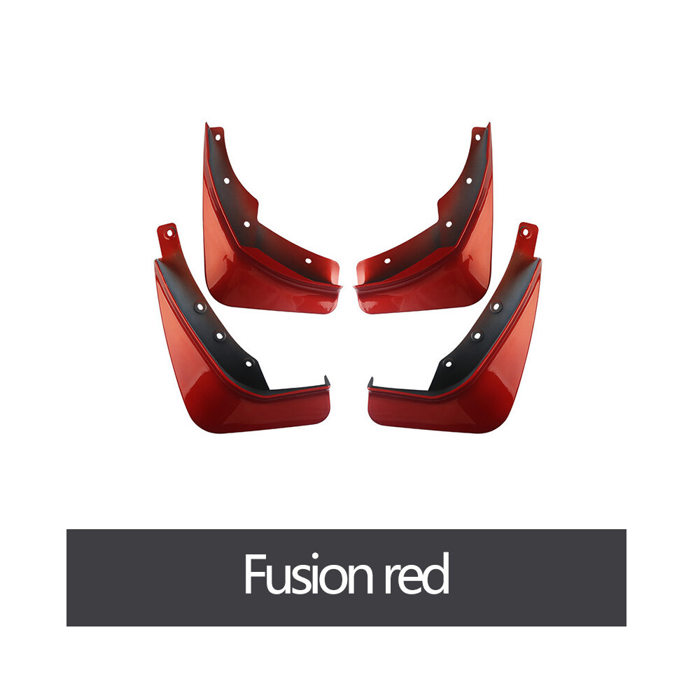 (Fusion ) Mudguard For Volvo Xc60 2018-2022 Front Rear 4Pcs Mudflaps Mudguards Car Red 9486291572500