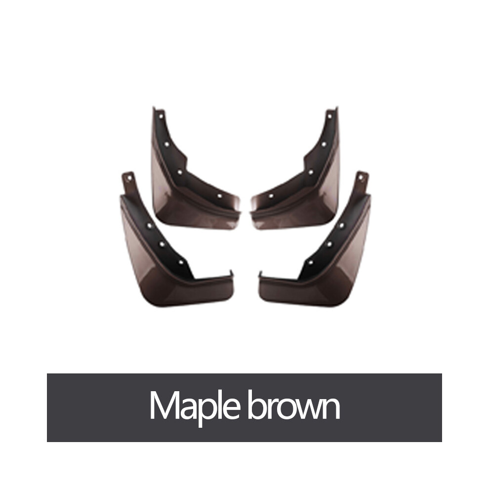 (Maple ) Mudguard For Volvo Xc60 2018-2022 Front Rear 4Pcs Mudflaps Mudguards Car Brown 9486291572531