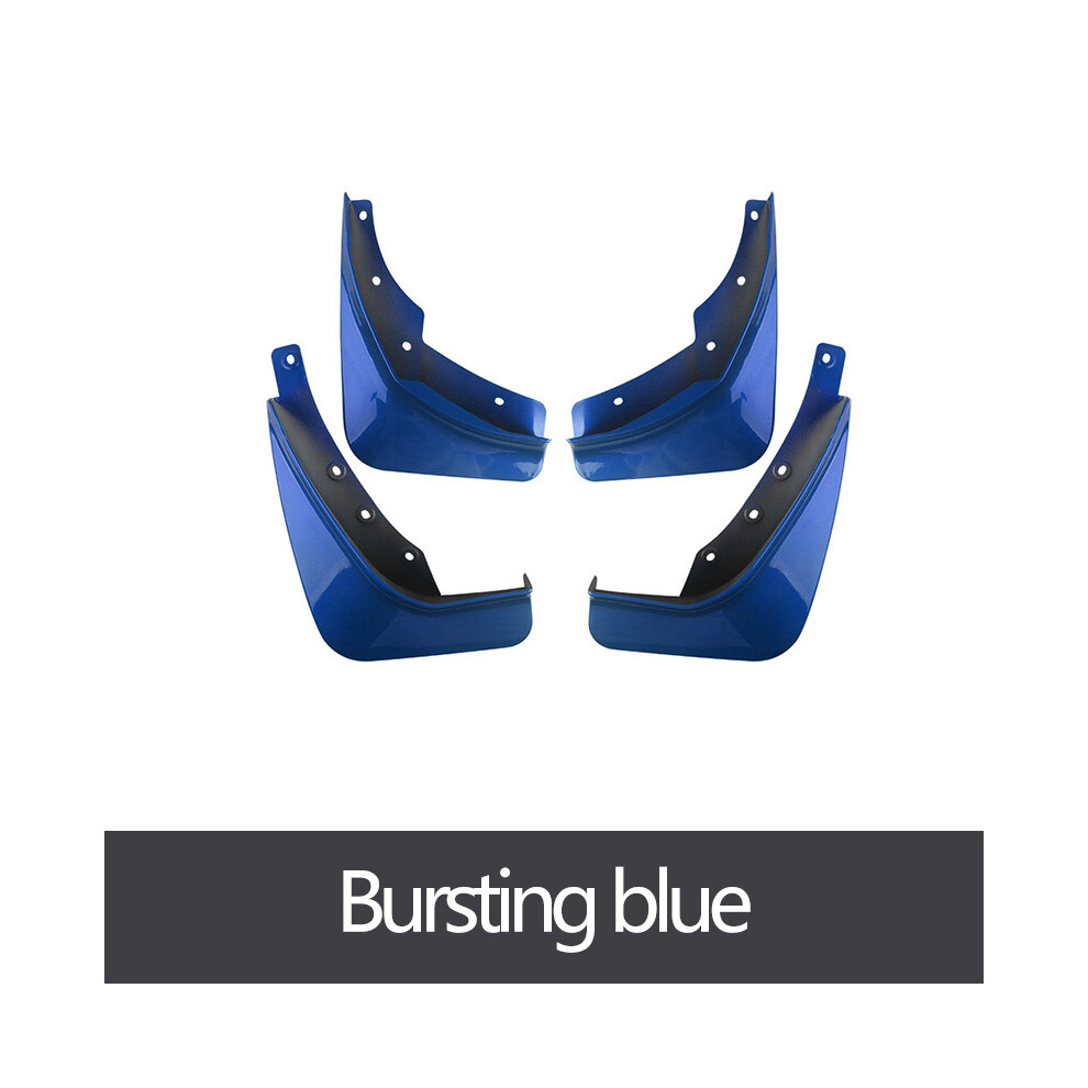 (Bursting ) Mudguard For Volvo Xc60 2018-2022 Front Rear 4Pcs Mudflaps Mudguards Car Blue 9486291572555