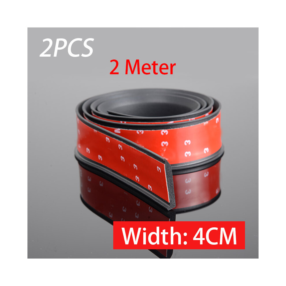 (2Pcs-40Mmx2m) Universal Fender Flares Car Wheel Arches Wing Expander Arch Eyebrow Anti-Collision 9486291573705