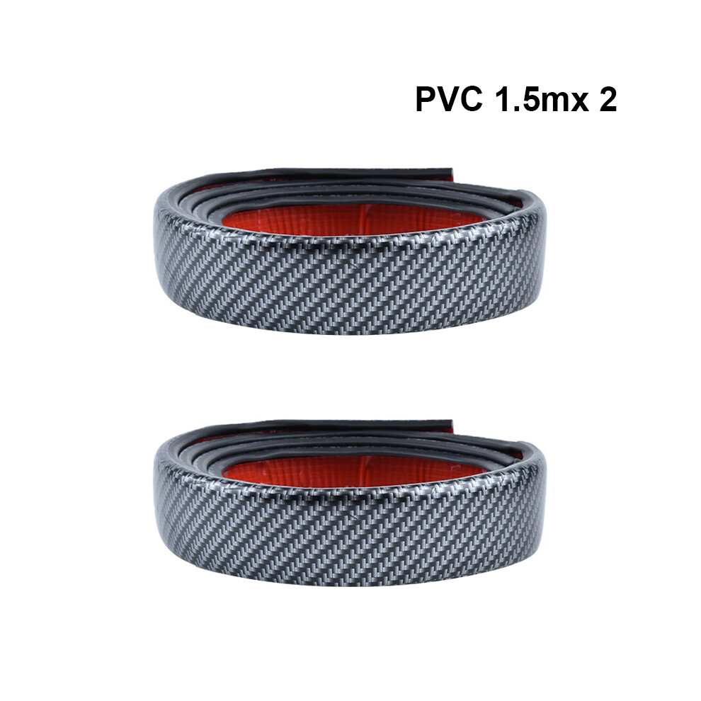 (3M 45Mm Carbon) Carbon Fiber Car Wheel Trail Bumper 35/45Mm Pvc Car Fender Flare Arch Black 9486291573804