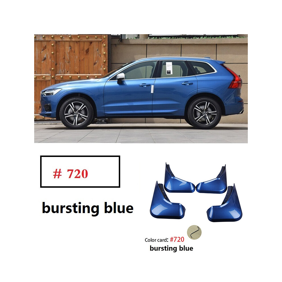 (Bursting ) Mudflaps For Volvo Xc60 2018-2024 Mudguards Grey Brown Splash Blue/White 9486291573989