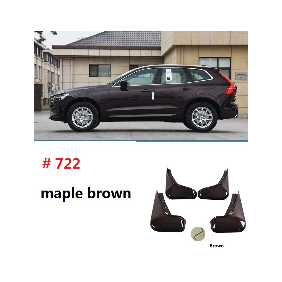 (Maple ) Mudflaps For Volvo Xc60 2018-2024 Mudguards Grey Splash Brown/Blue/White 9486291574023