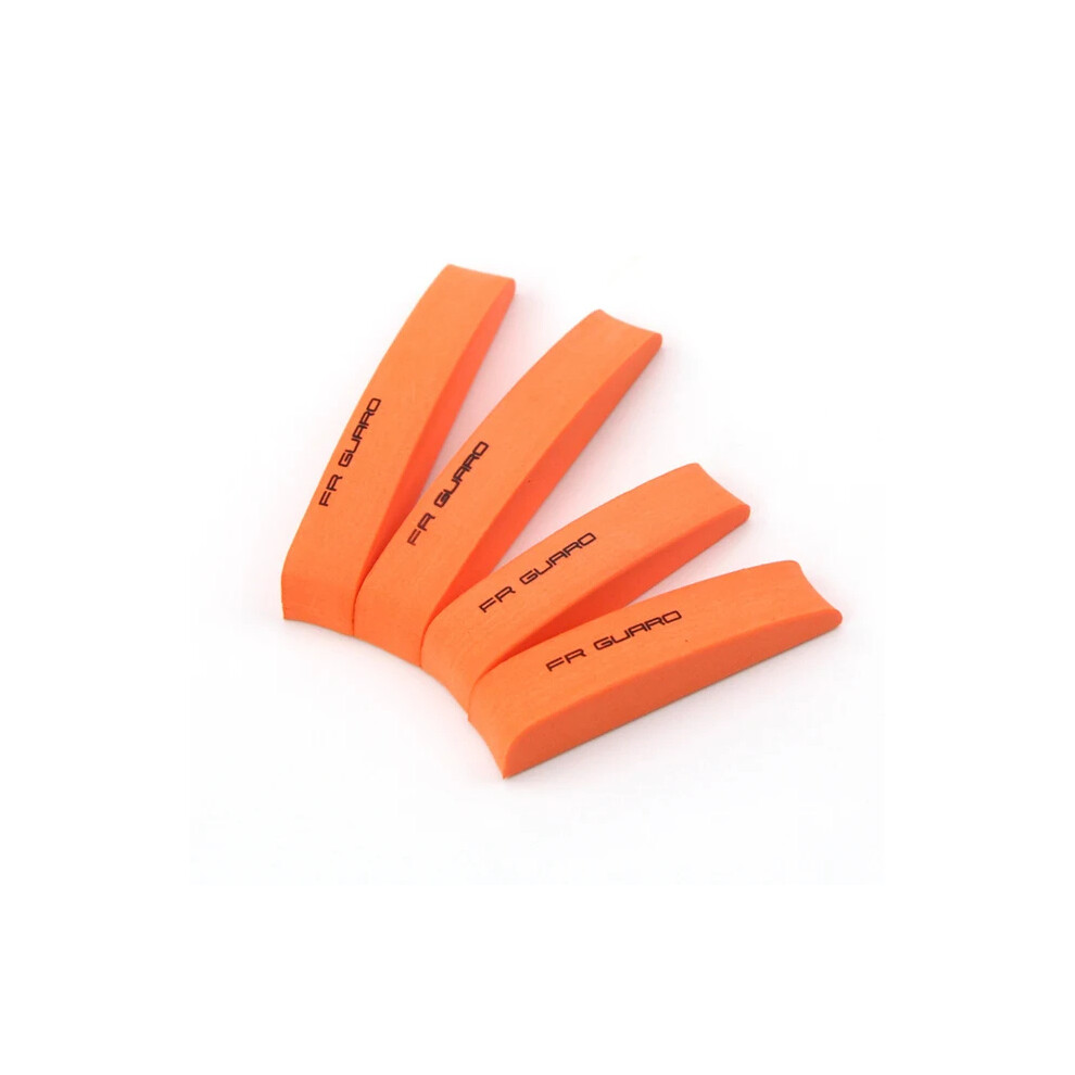(Orange) 4Pcs Car Door Protector Guard Strip Scratch Protector Car Rubber Bumper Orange 9486291575174