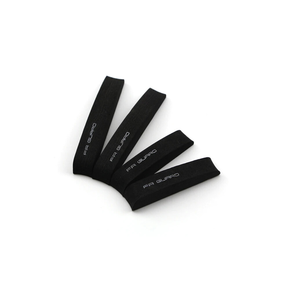 (Black) 4Pcs Car Door Protector Guard Strip Scratch Protector Car Rubber Bumper Black 9486291575143