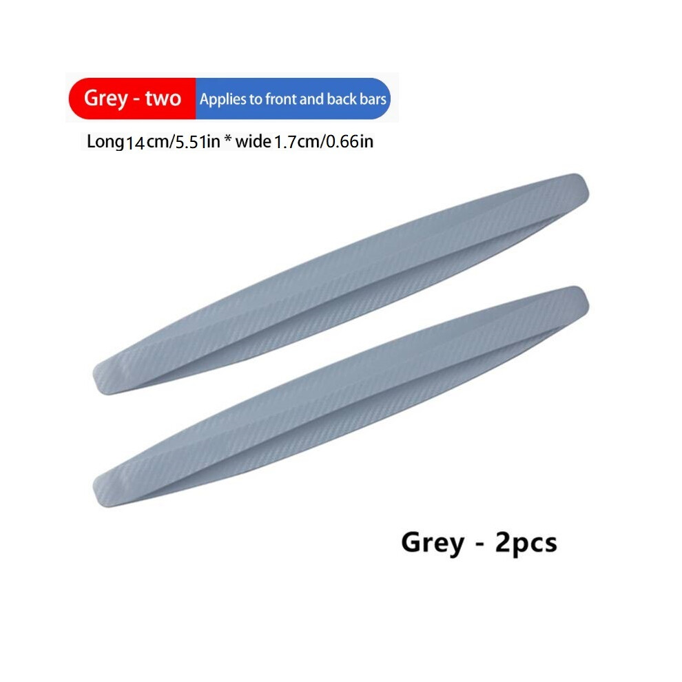 (-2) New 2 Pcs Bumper Anti-Collision Strips Door Body Scratch Automotive Protective Gray 9486291576034
