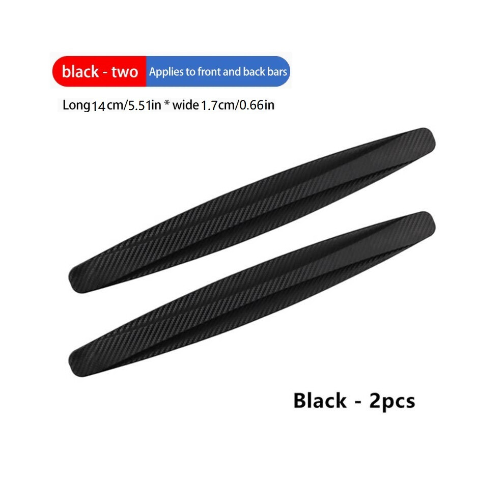(-2) New 2 Pcs Bumper Anti-Collision Strips Door Body Scratch Automotive Protective Black 9486291576027