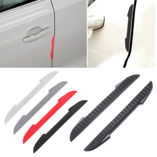 (gray) New 4PCS Protective Strip Car Side Door Edge Protector  Scrape Guard Bumper 1