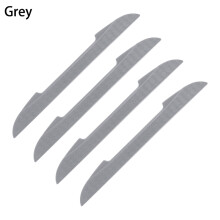 (gray) New 4PCS Protective Strip Car Side Door Edge Protector Scrape Guard Bumper