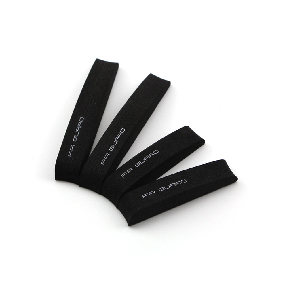 (Black) 4Pcs Car Door Protector Guard Strip Car Door Edge Anti-Scratch Strips Black 9486291576140