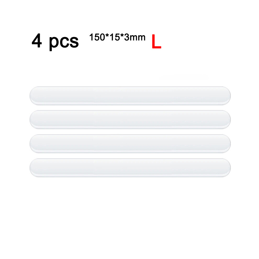 (4Pcs) Car Door Edge Guard Transparent Anti-Collision Strips Rubber Stickers 9486291576638