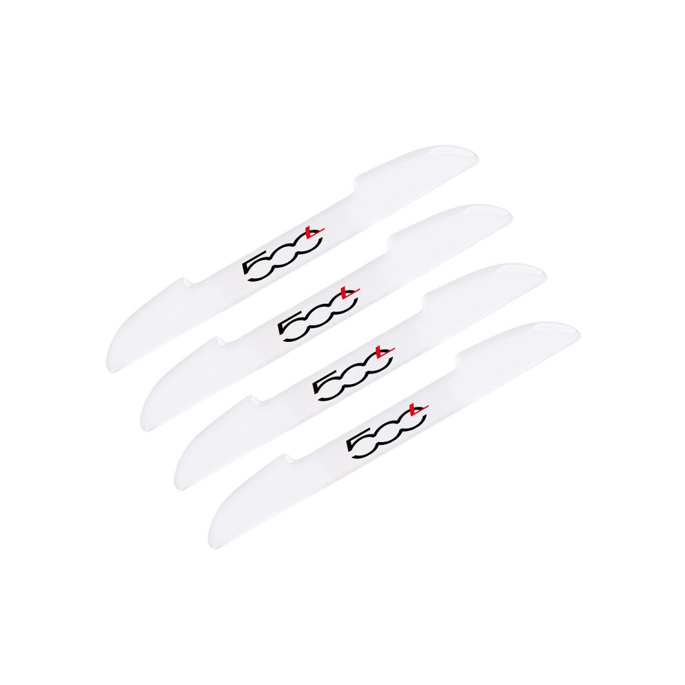 (For Fiat 500L) 4Pcs Transparent Car Door Edge Anti-Collision Strips For Fiat 500 500C 9486291576911