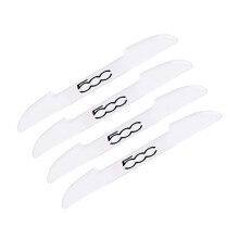 (For Fiat 500) 4PCS Transparent Car Door Edge Anti-Collision Strips For Fiat 500 500C