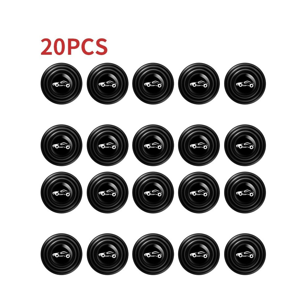 (20Pcs Type2) 20Pcs Car Door Silicone Anti Shock Pad Universal Trunk Sound Insulation 9486291577154
