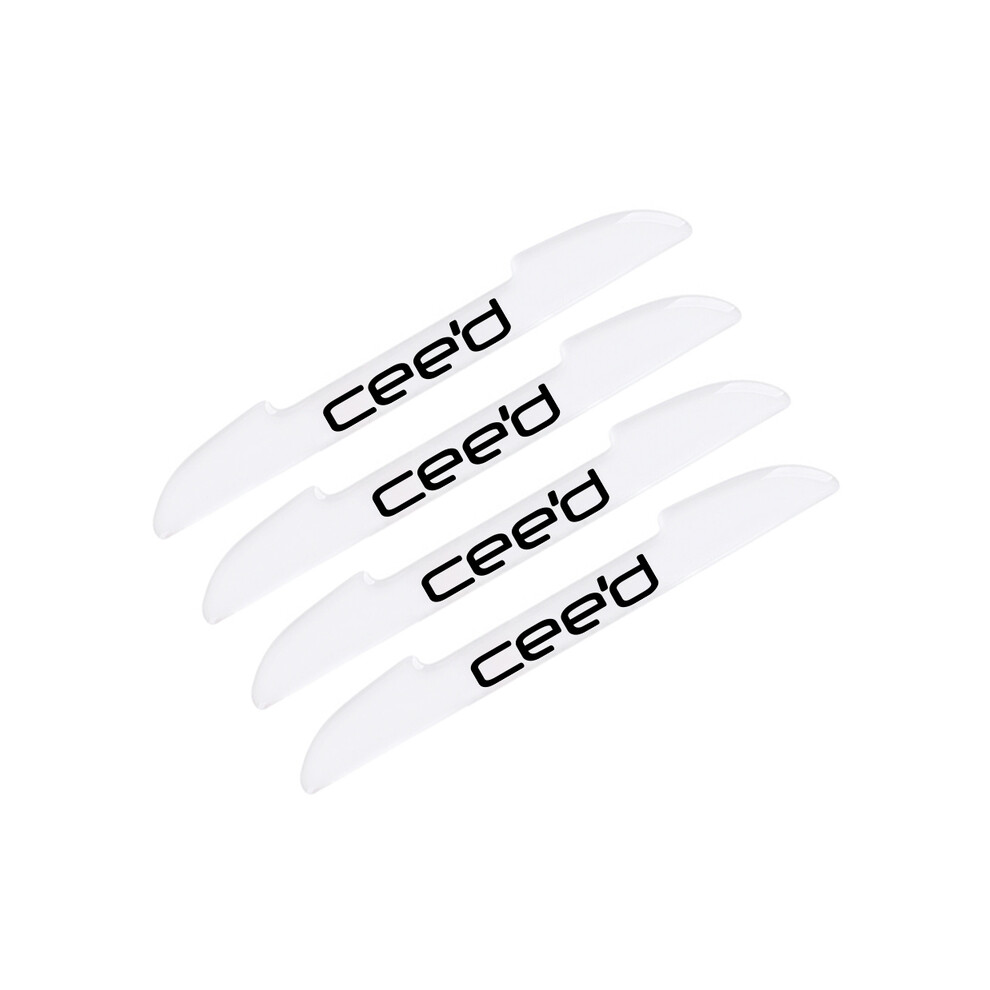 (For Ceed) 4Pcs Car Door Edge Anti-Collision Strip Stickers Accessories For Kia Rio 9486291576942