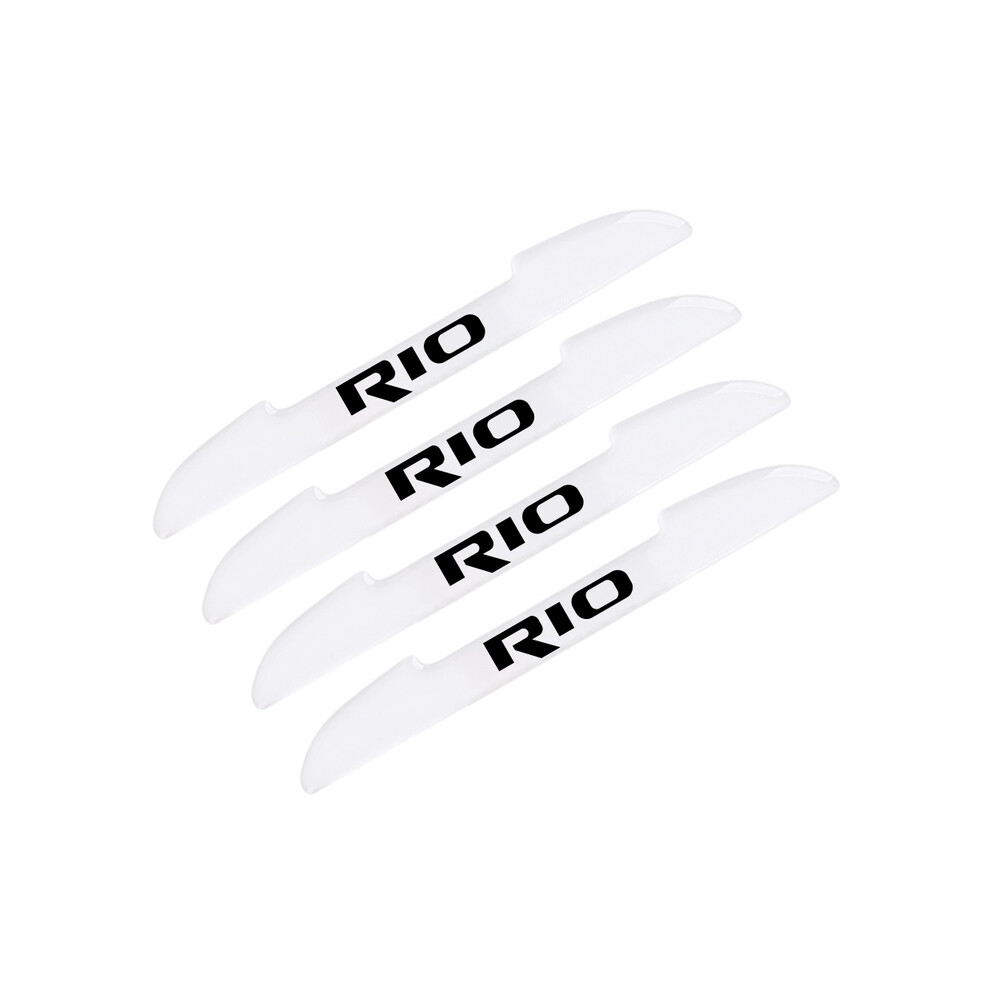 (For Rio) 4Pcs Car Door Edge Anti-Collision Strip Stickers Accessories For Kia Rio 9486291576997