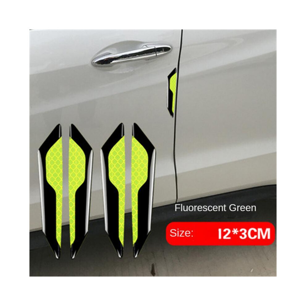 (05 4Pcs) 4Pcs Car Door Anti-Collision Strip Body Anti-Scratch Strip Reflective 9486291577550
