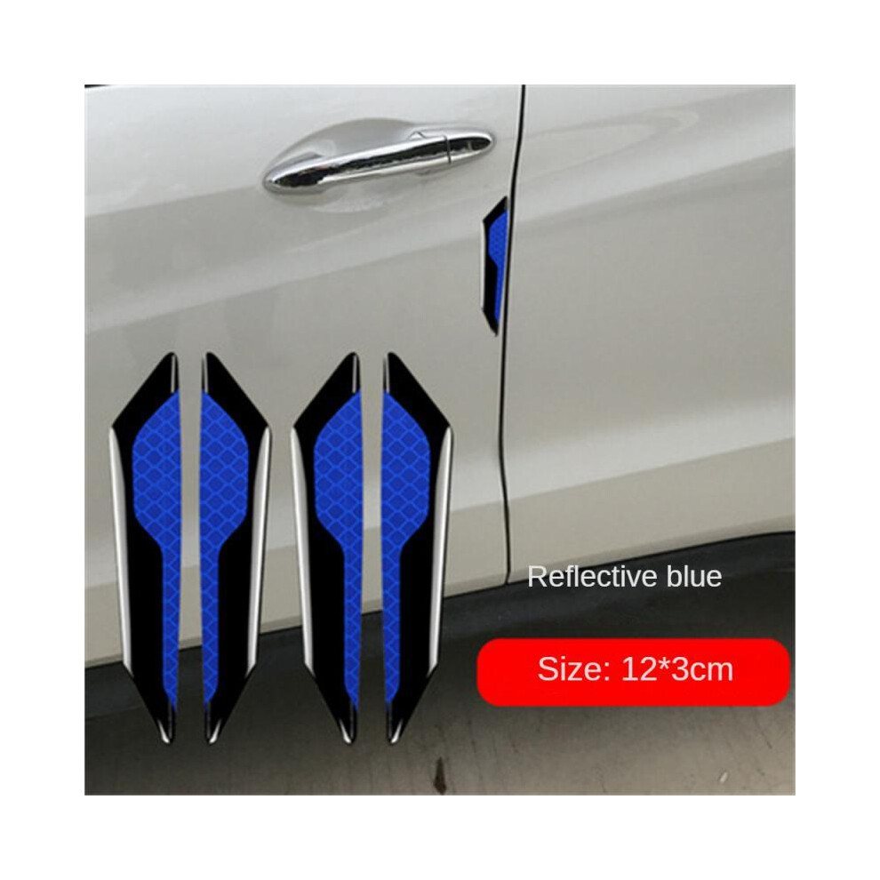 (04 4Pcs) 4Pcs Car Door Anti-Collision Strip Body Anti-Scratch Strip Reflective 9486291577543