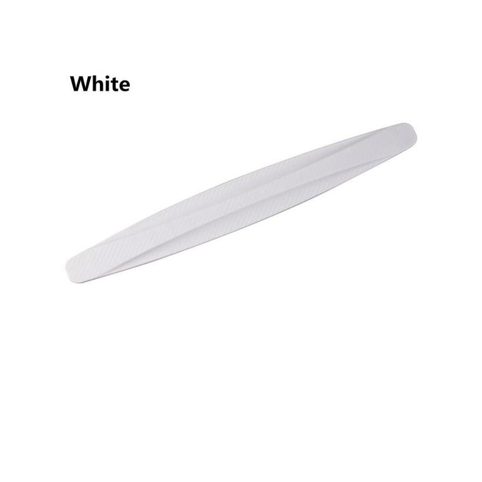(-1) 1 Piece Car Bumper Protector Strip Guard Corner Protection Strips Scratch White 9486291577659