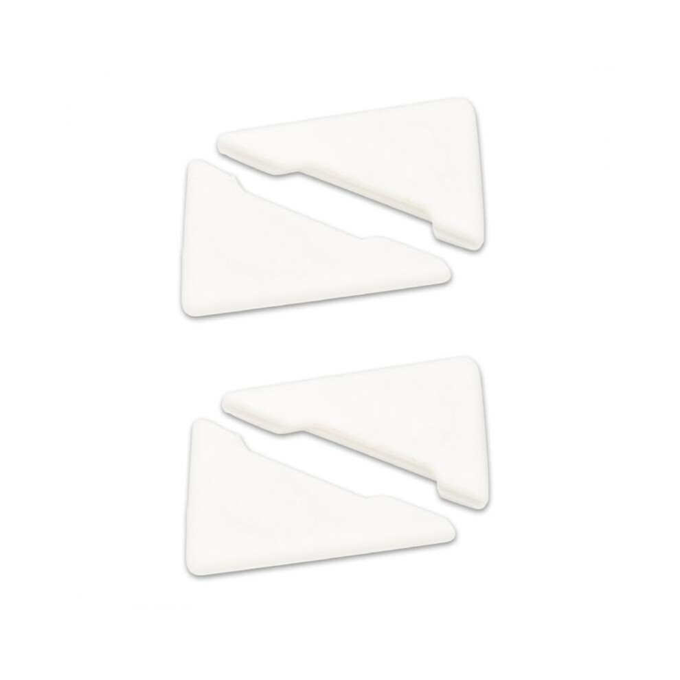 (4Pcs ) Universal Car Door Corner Anti-Collision Covers Silicone Protector Anti-Scratch White 9486291579349