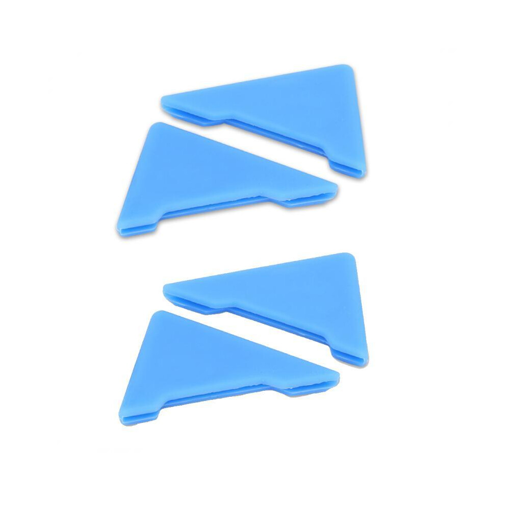 (4Pcs ) Universal Car Door Corner Anti-Collision Covers Silicone Protector Anti-Scratch Blue 9486291579325