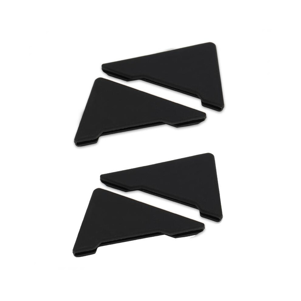 (4Pcs ) Universal Car Door Corner Anti-Collision Covers Silicone Protector Anti-Scratch Black 9486291579318
