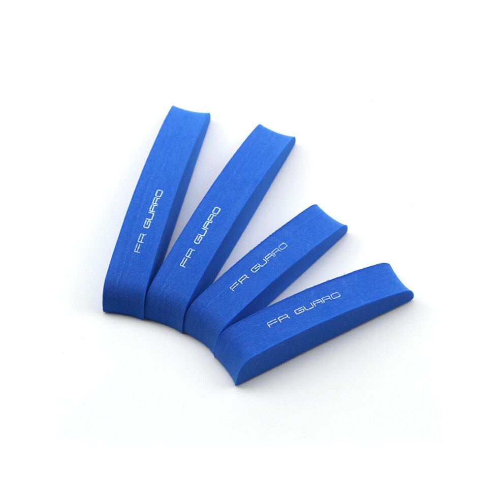 (Blue) 4Pcs Car Anti-Collision Strip Door Bumper Strips Edge Guards Eva Foam Blue 9486291580130
