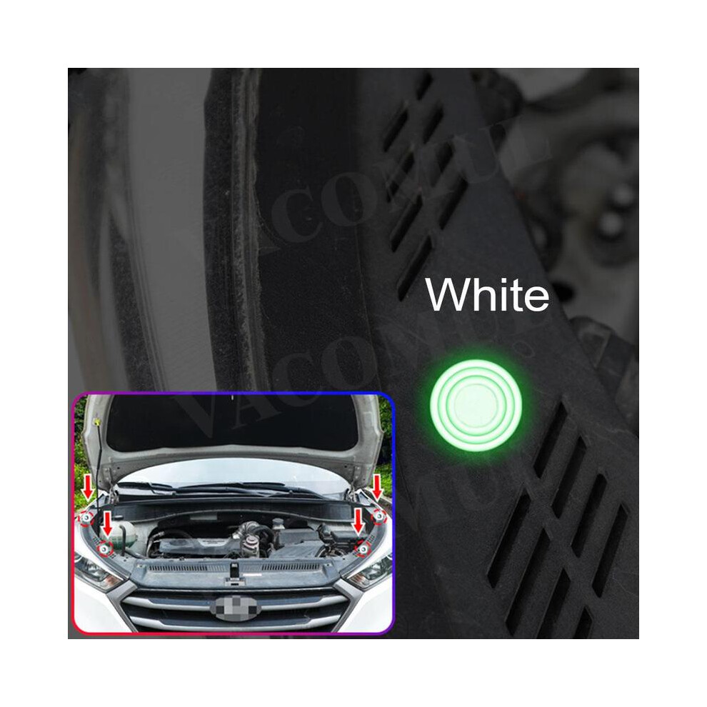 (10 Pcs ) 10Pcs Car Door Shock Sticker Absorber Gasket For Car Trunk Sound Insulation White 9486291580208