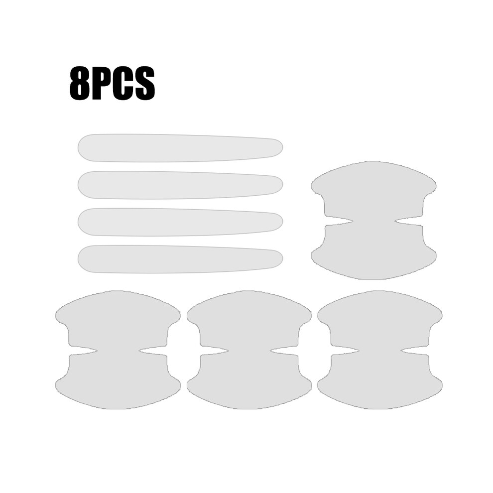 (8pcs) Car Door  Bowl Handle clear Protective Stickers Universal Invisible transparent-image-OPC-PF96K6G-NEW
