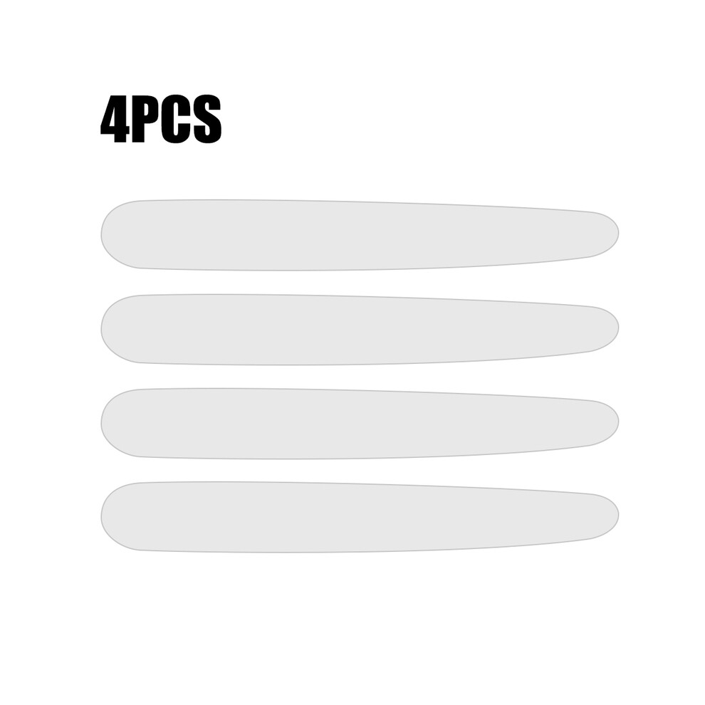 (4Pcs Handle) Car Door Bowl Handle Clear Protective Stickers Universal Invisible Transparent 9486291580574