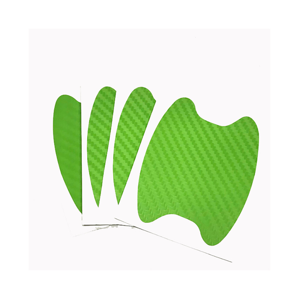 (4Pcs ) 4Pcs Car Door Sticker Carbon Fiber Styling Scratches Cover For Korando Green 9486291581953