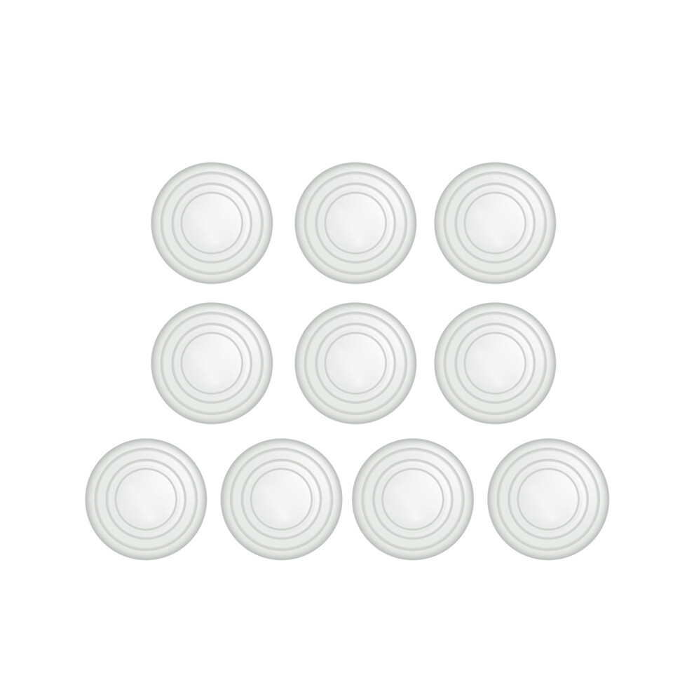 ( Without Logo) 10Pcs Car Door Anti-Collision Gasket Shock Absorber Sticker For Auto Hood White 9486291582608