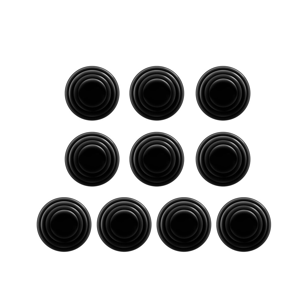 ( Without Logo) 10Pcs Car Door Anti-Collision Gasket Shock Absorber Sticker For Auto Hood Black 9486291582585