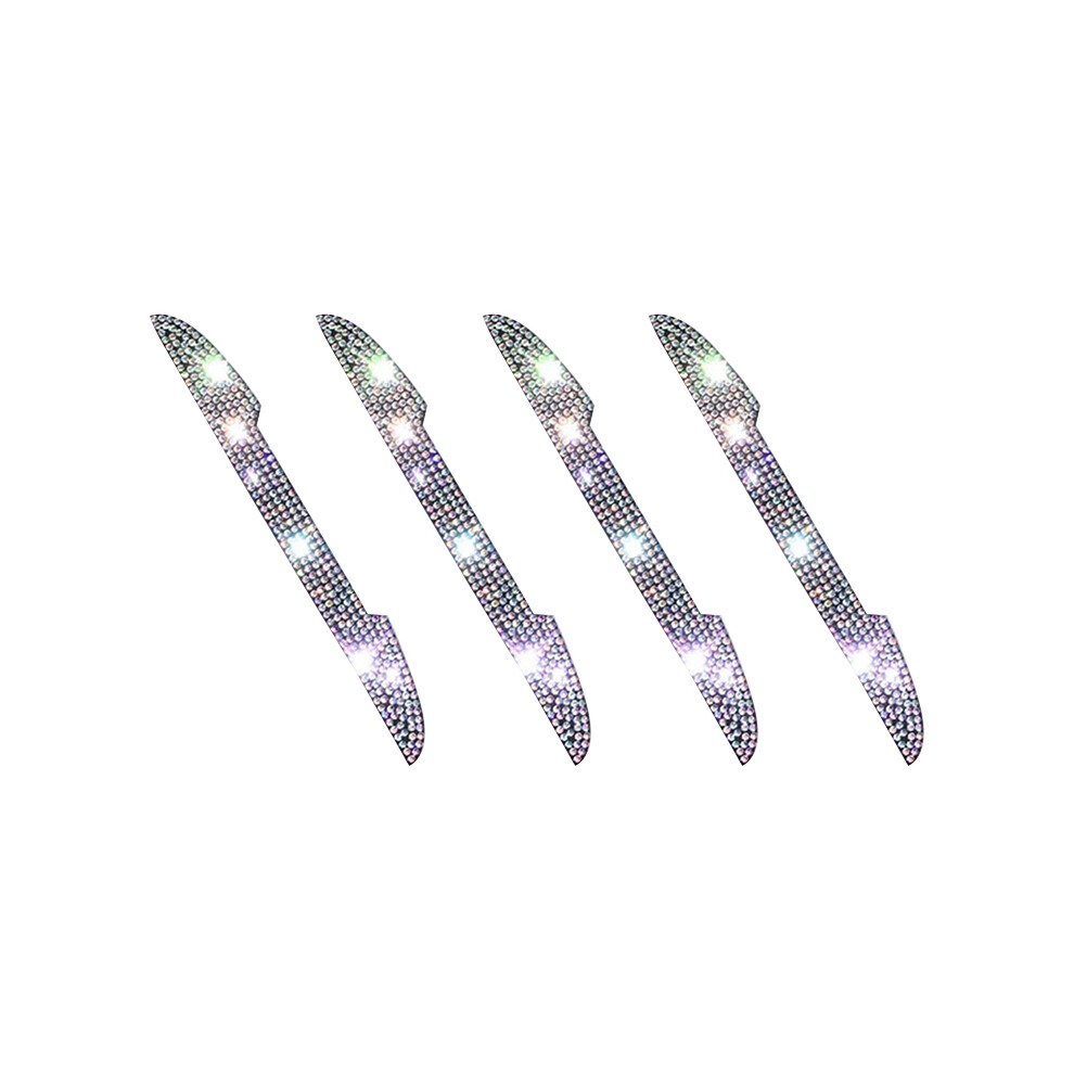 (4Pcs Colorful) 2/4Pcs Universal Handle Car Rearview Mirror Door Edge Protector Rhinestone 9486291582363