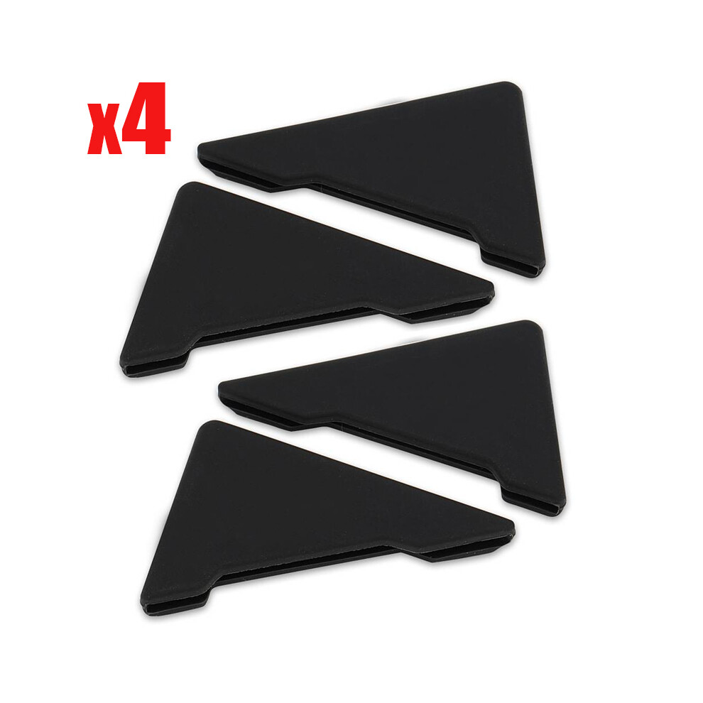 (4Pcs ) 2/4Pcs Car Door Corner Protective Cover Anti-Collision Anti-Scratch Silicone Black 9486291582523