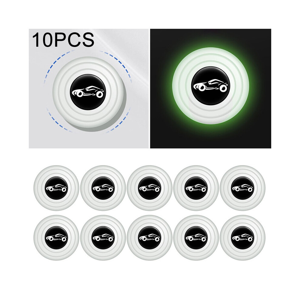 (Fluorescence Logo) 10Pcs Car Door Silicone Anti Shock Pad Universal Car Trunk Sound Insulation 9486291582981